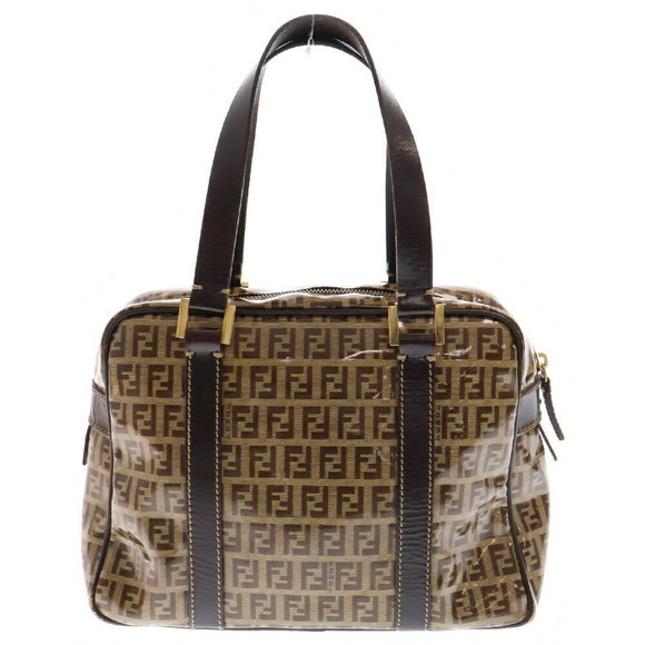 Fendi Brown Handbag Zucca Zucchino - Picture 1 of 5